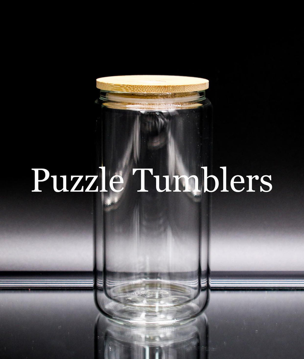 25OZ OUTSIDE WALL / 20OZ INSIDE - DOUBLE WALLED SNOW GLOBE SUMBLIMATIO –  Puzzle Tumblers