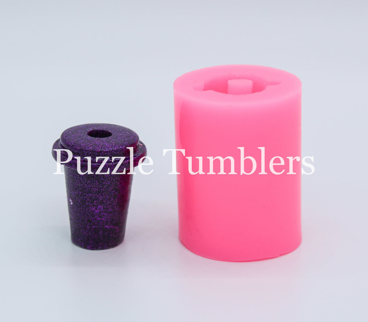 STUDDED TUMBLER - STRAW TOPPER MOLD PINK – Puzzle Tumblers