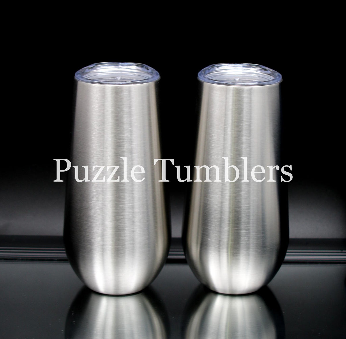 6OZ CHAMPAGNE FLUTE DUO - STAINLESS STEEL – Puzzle Tumblers