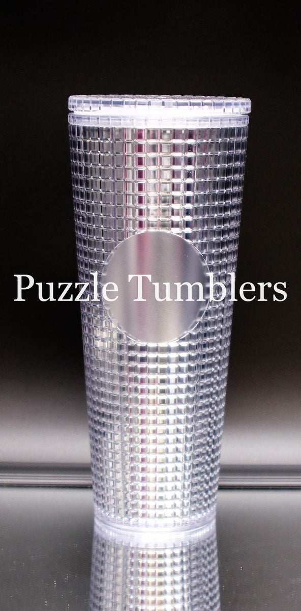 24OZ GOLD CHROME STUDDED TUMBLER - NO LOGO – Puzzle Tumblers