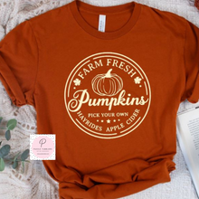 Load image into Gallery viewer, Farm Fresh Pumpkins (Cream Ink) *Screen Print Transfer*