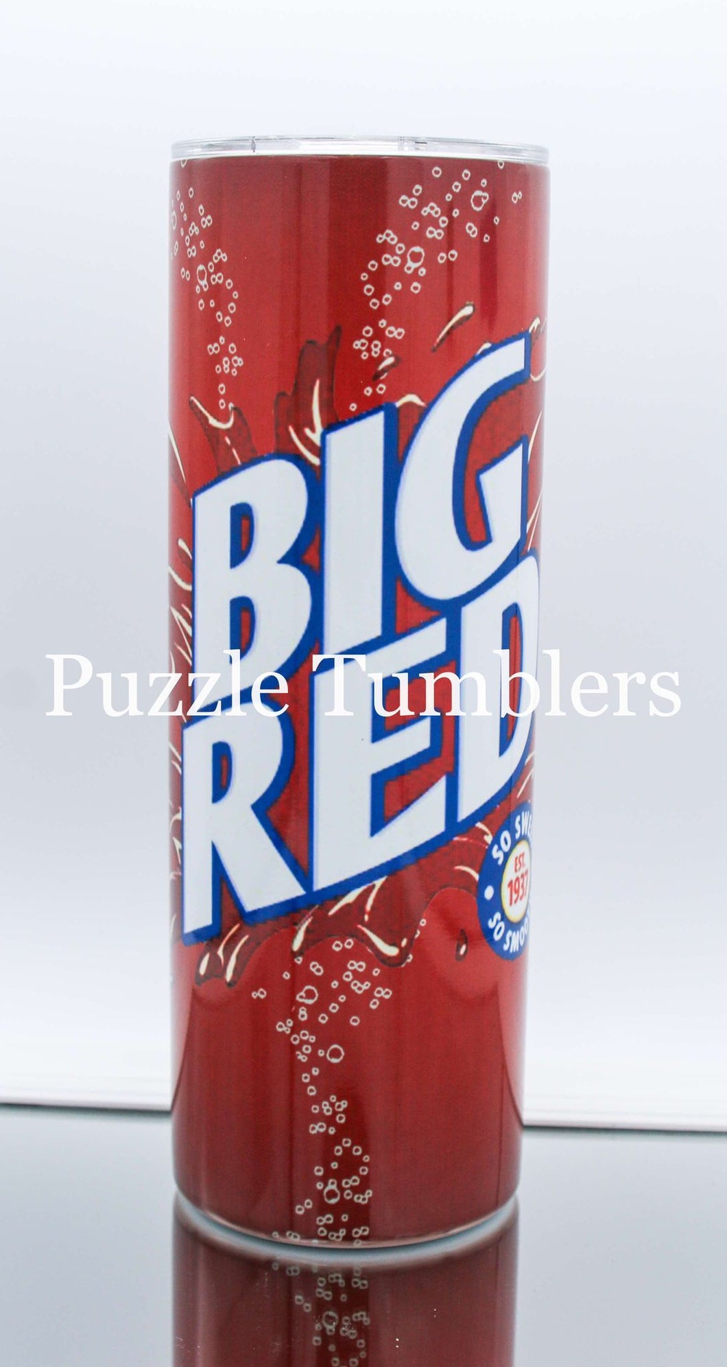 RED SODA TUMBLER - 20OZ CUSTOM TUMBLER - READY TO SHIP