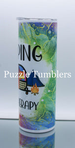 CAMPING 20OZ CUSTOM TUMBLER - READY TO SHIP