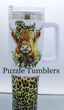 Load image into Gallery viewer, LEOPARD COW - 40OZ GENERIC CUSTOM TUMBLER - READY TO SHIP