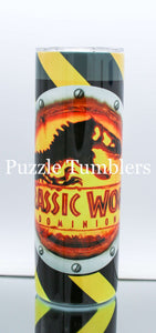 DINOSAUR TUMBLER - 20OZ CUSTOM TUMBLER - READY TO SHIP