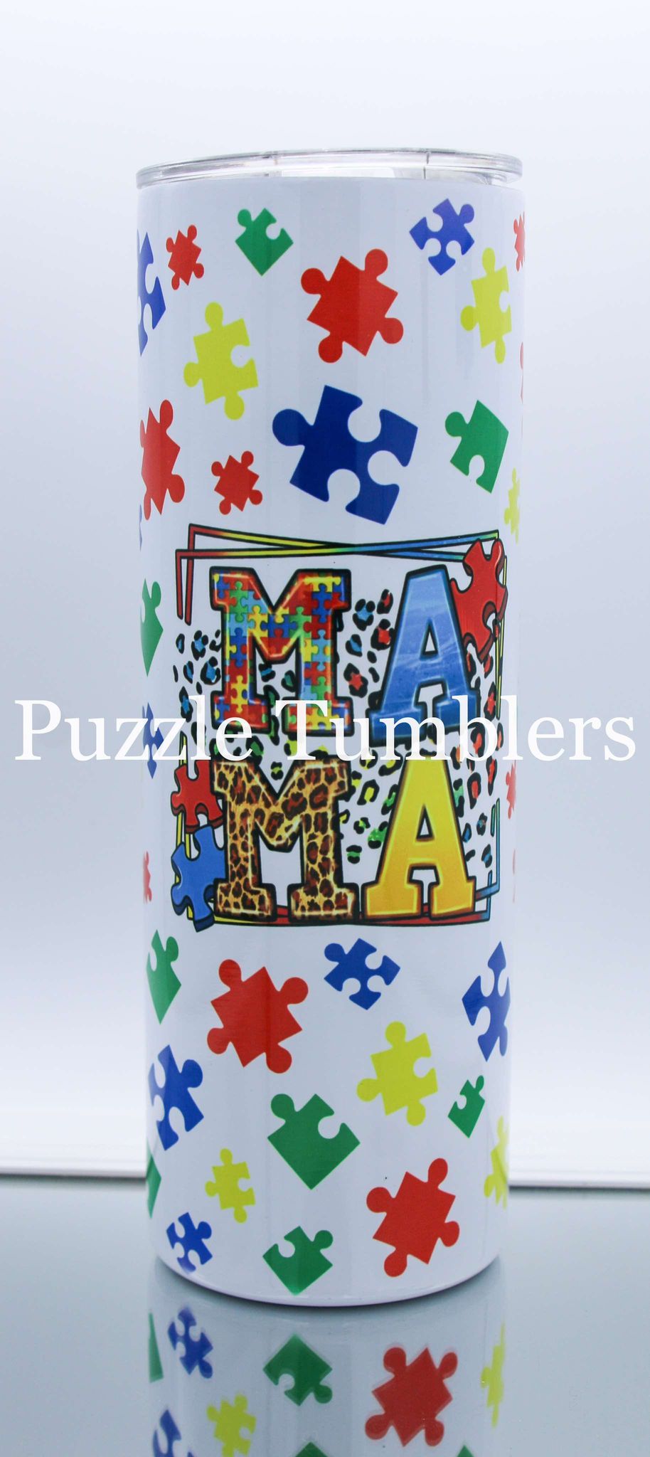 AUTISM MAMA - 20OZ CUSTOM TUMBLER - READY TO SHIP