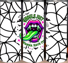 Load image into Gallery viewer, DIGITAL DOWNLOAD - 20oz Skinny - Ghouls Just Wanna Have Fun Spiderweb *PNG FILE ONLY (Copy)