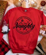 Load image into Gallery viewer, Proud Member of the Naughty List Club (Black Ink) *Screen Print Transfer*