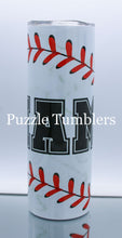 Load image into Gallery viewer, MAMA SOFTBALL BASEBALL - 20OZ CUSTOM TUMBLER - READY TO SHIP