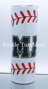 MAMA SOFTBALL BASEBALL - 20OZ CUSTOM TUMBLER - READY TO SHIP