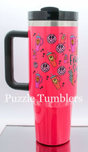 Load image into Gallery viewer, EMOTIONAL SUPPORT CUP HOT PINK - 40OZ GENERIC CUSTOM TUMBLER - READY TO SHIP