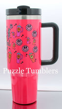 Load image into Gallery viewer, EMOTIONAL SUPPORT CUP HOT PINK - 40OZ GENERIC CUSTOM TUMBLER - READY TO SHIP