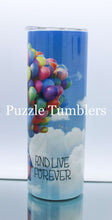 Load image into Gallery viewer, UP / LET&#39;S FLY AWAY - 20OZ CUSTOM TUMBLER - READY TO SHIP