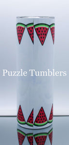 WATERMELON SUMMER - 20OZ CUSTOM TUMBLER - READY TO SHIP