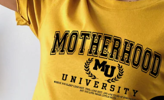 Motherhood University (Black Ink) *Screen Print Transfer*