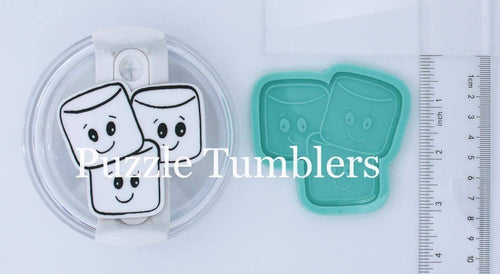 CUSTOM MOLD: 40oz Marshmallow Add On Tumbler Tag Mold *May have a 14 Day Shipping Delay (S48)