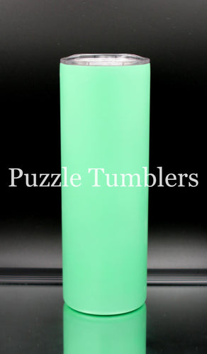 20OZ SKINNY SUBLIMATION - GREEN GLOW-IN-THE-DARK