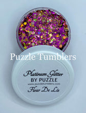 Load image into Gallery viewer, NEW PLATINUM GLITTER - FLEUR DE LIS