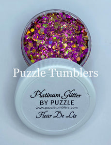 NEW PLATINUM GLITTER - FLEUR DE LIS