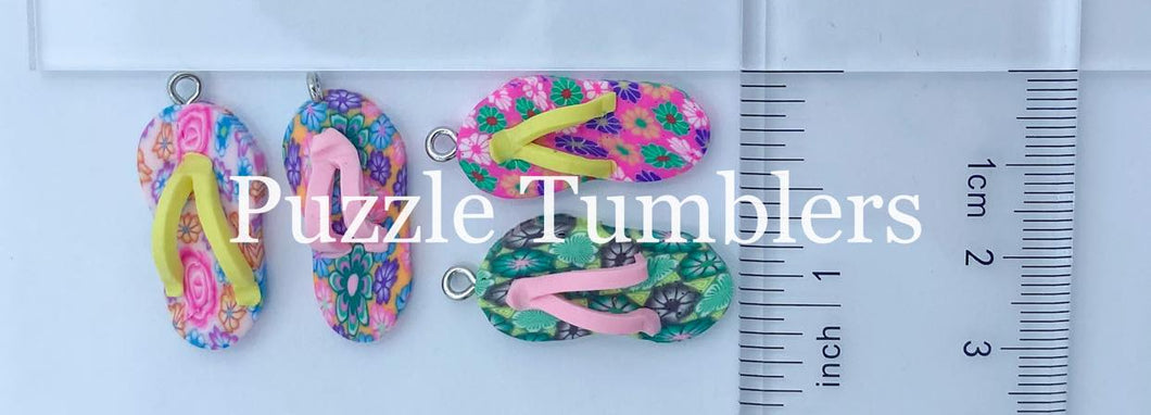 FLIP FLOPS (4 PACK) - POLYMER CLAY