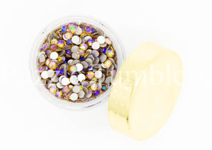 NEW Light Honey-Moon Rhinestones AB/Clear Glass Crystal Stones (NON-Hot Fix) SS16