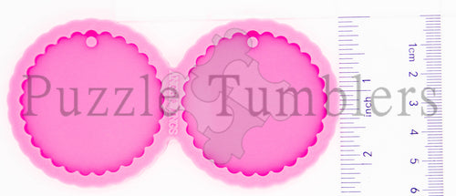 NEW Daisy Flower Monogram Earring Mold Pink $6.25