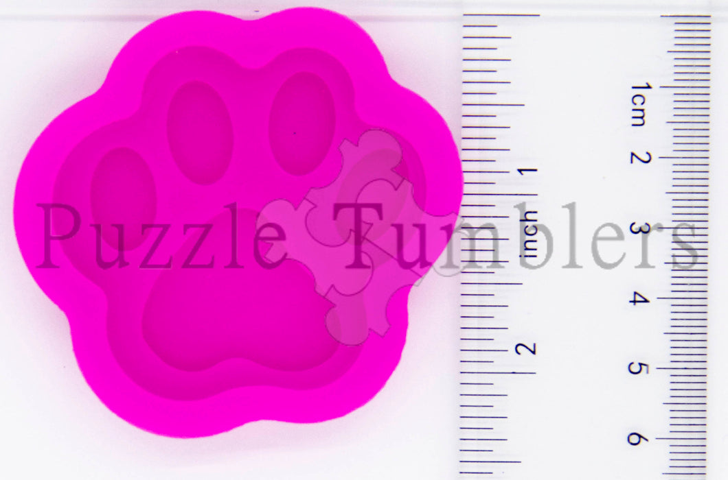 NEW - 3D PAW BADGE REEL - PINK Mold