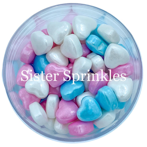 PREMIUM HEART SHAPE SPRINKLES 2OZ BAG