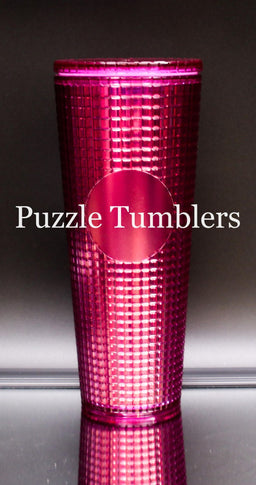 24OZ GOLD CHROME STUDDED TUMBLER - NO LOGO – Puzzle Tumblers